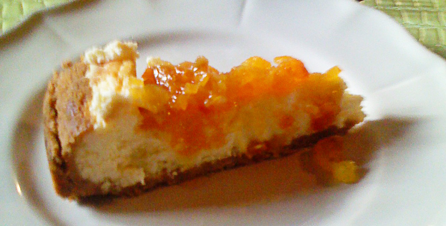 Cheesecake de damasco